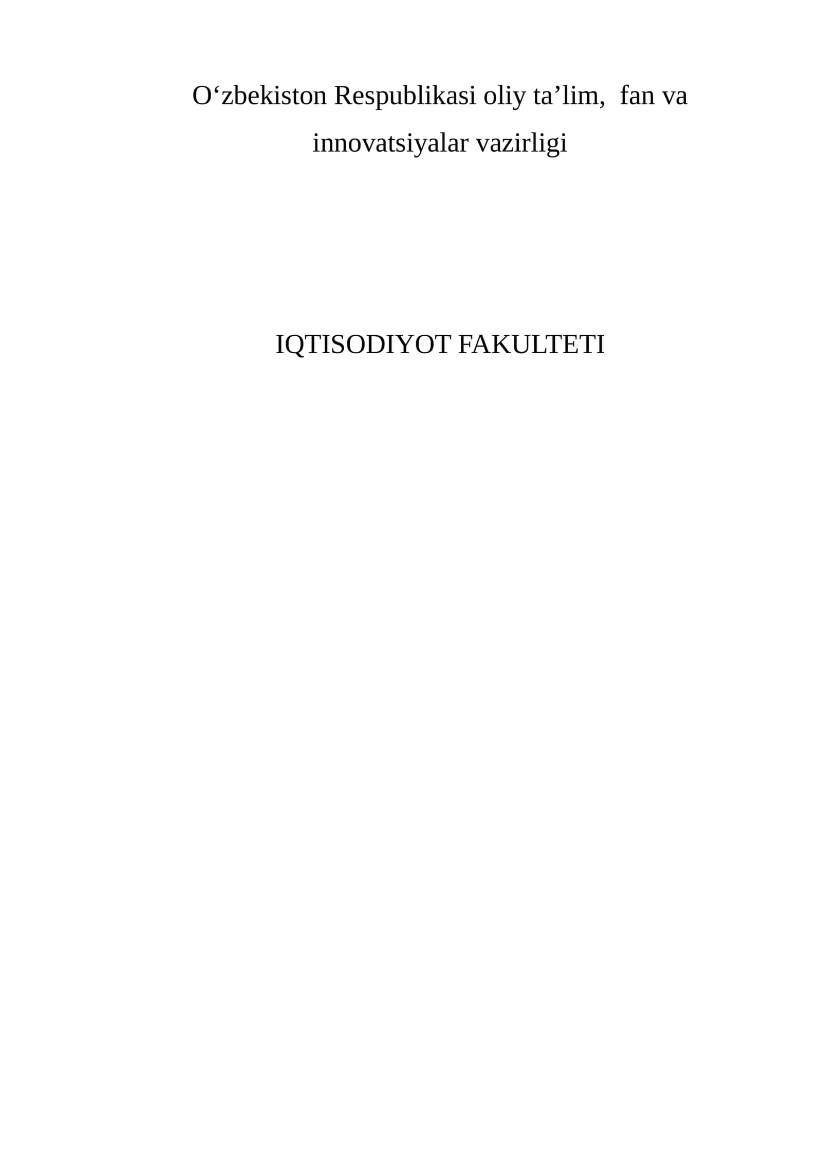 Bank amaliyot hisoboti namuna