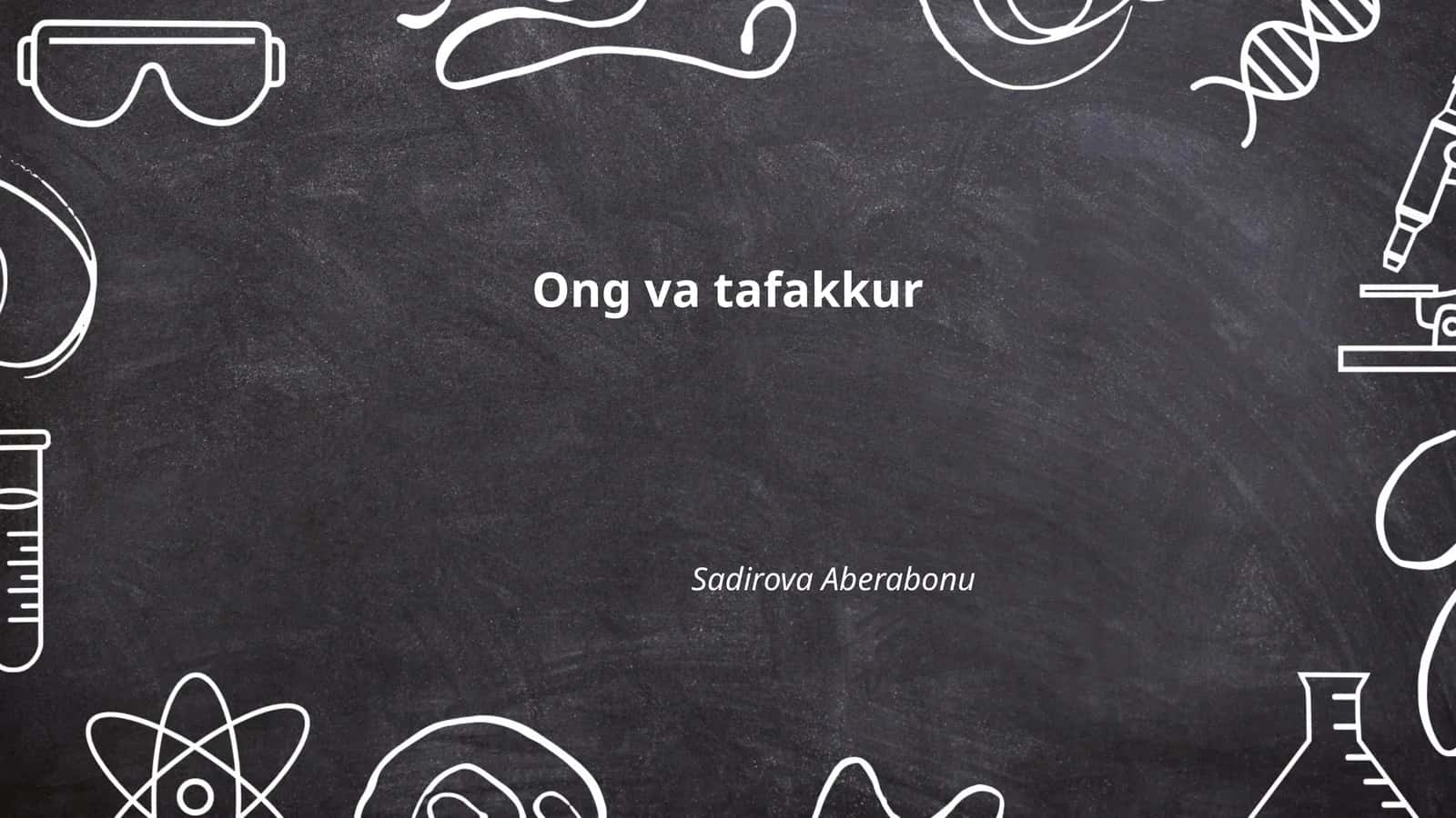 Ong va tafakkur