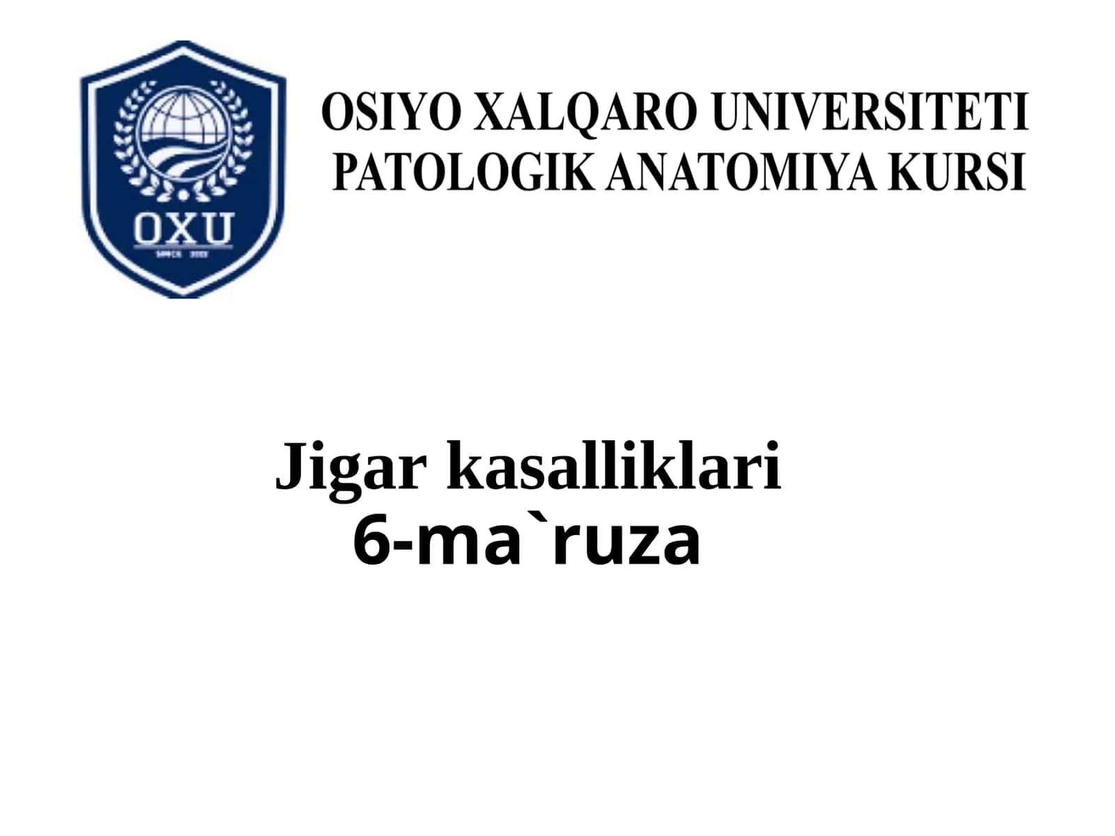 Jigar kasalliklari6-ma`ruza