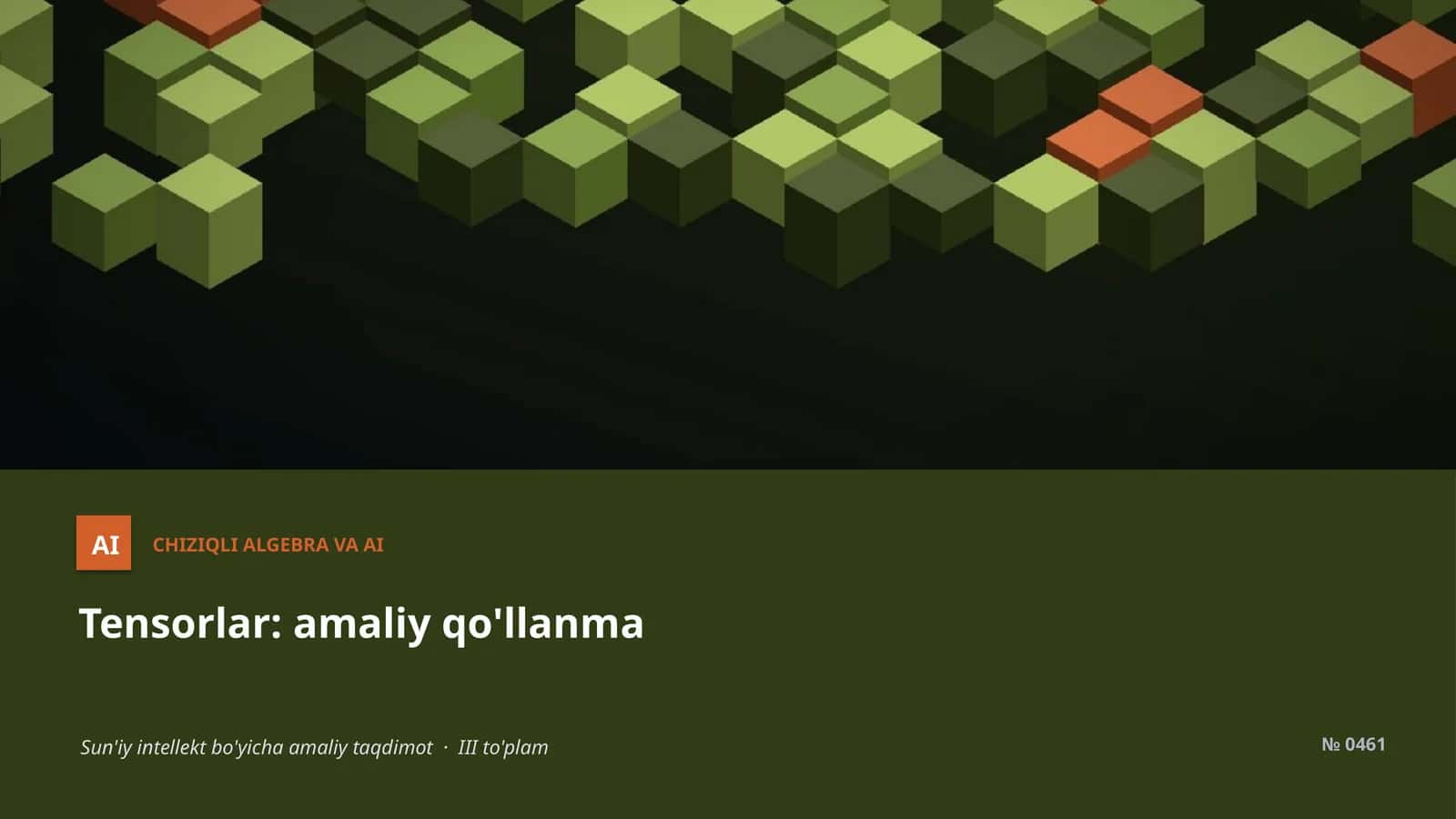 ChIZIQLI ALGEBRA VA AI