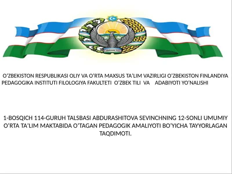 Pedagogika Taqdimoti