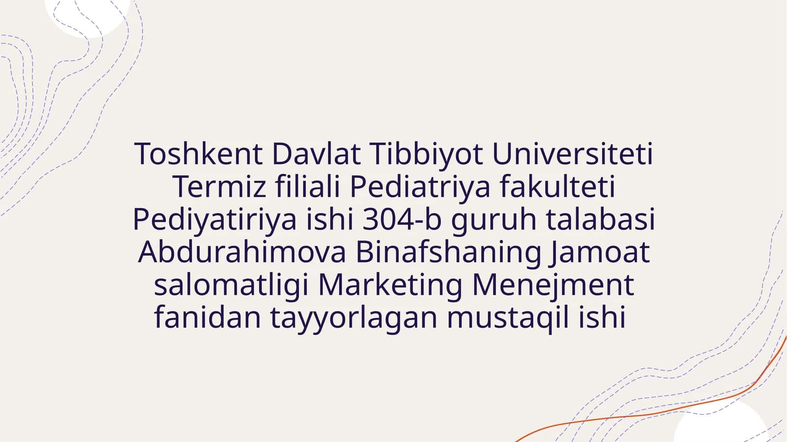 Tibbiyotda statistikaning ahamiyati Statistik tadqiqotlar natijalarini baholash usullari Statistik t