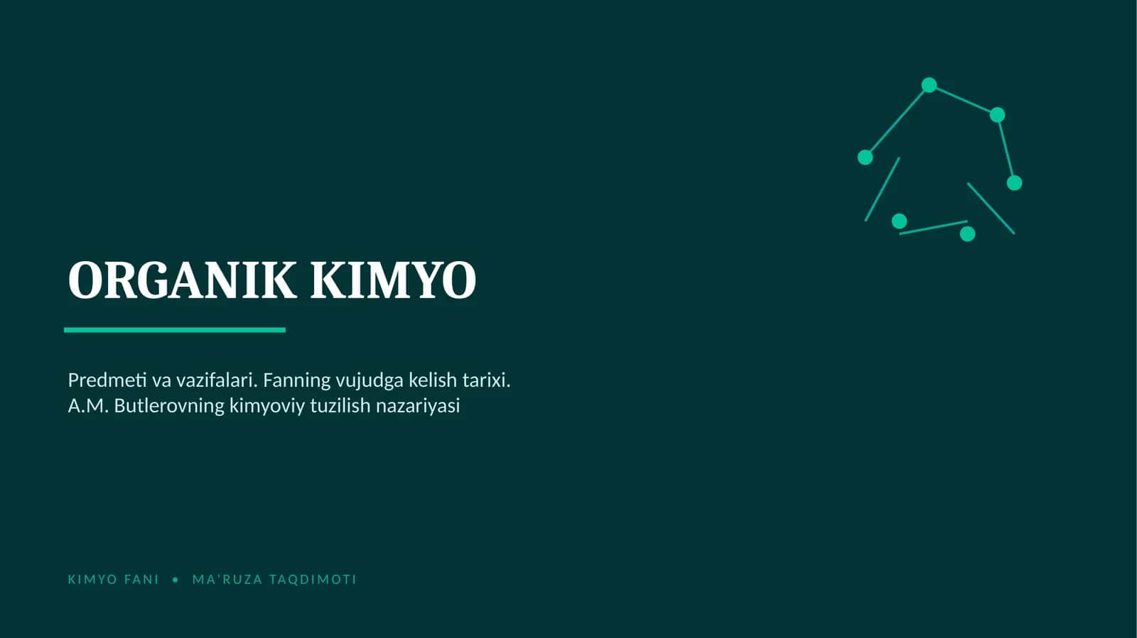 Organik kimyo