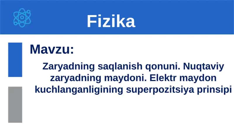 Zaryadning saqlanish qonuni