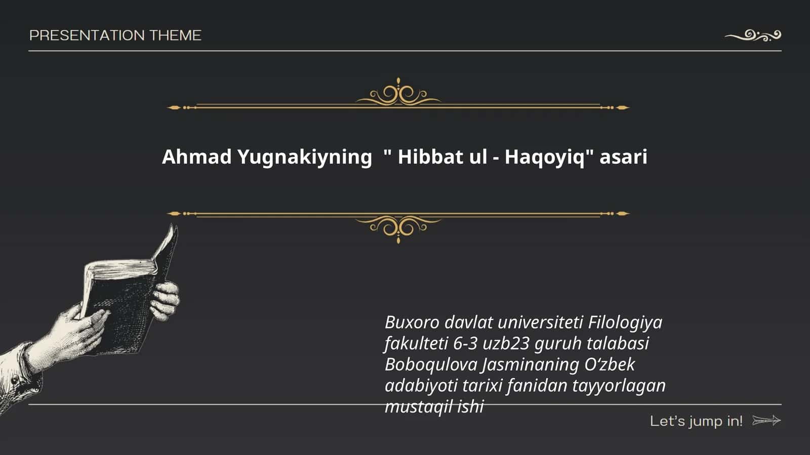 Hibbat ul - Haqoyiq