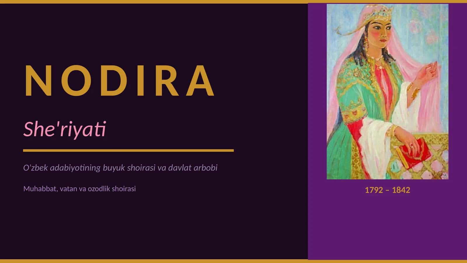 NODIRA she'riyati