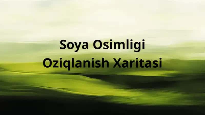 Soya oʻsimligi oziqlantirish