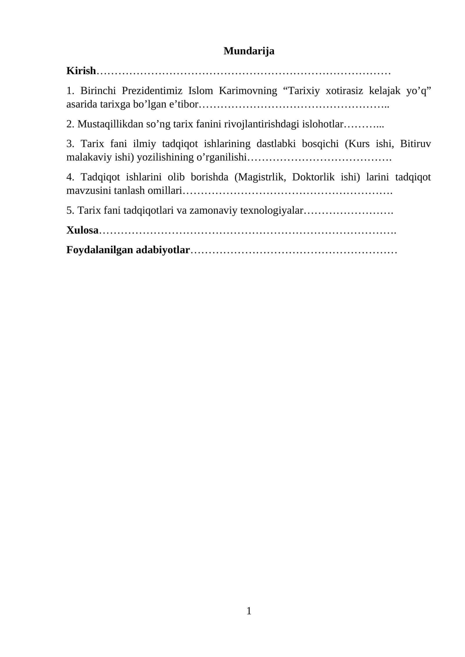 Tarix fani tadqiqotlari