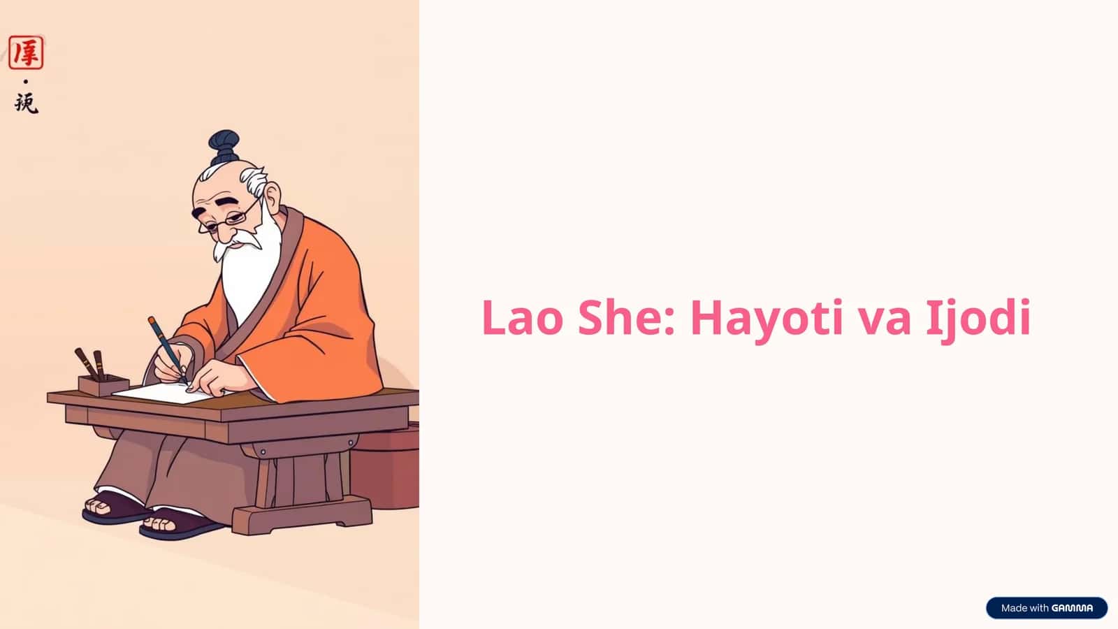 Lao She: Hayoti va Ijodi