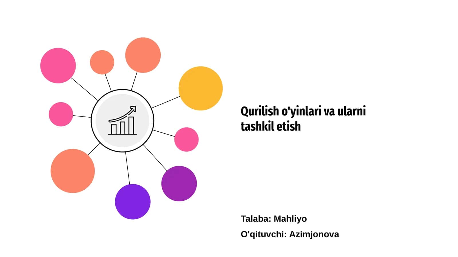 Qurilish o'yinlari va ularni tashkil etish
