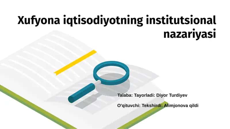 Xufyona iqtisodiyotning institutsional nazariyasi