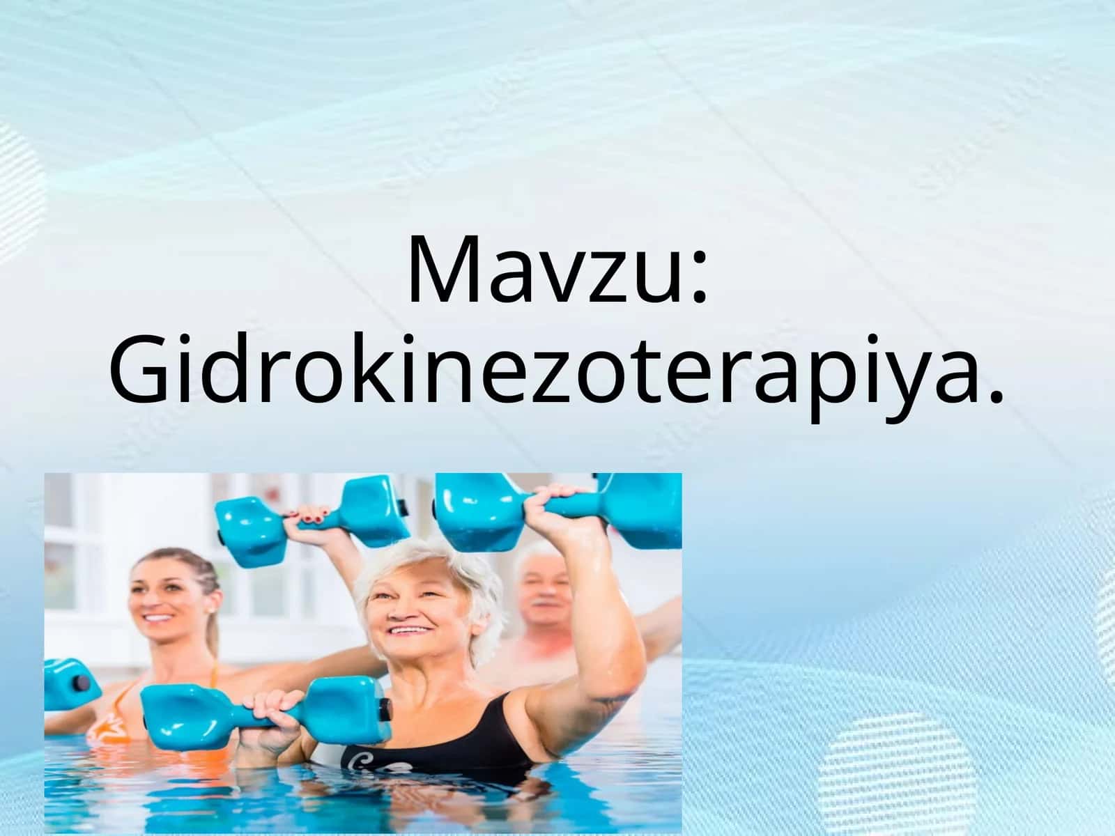 Gidrokinezoterapiya