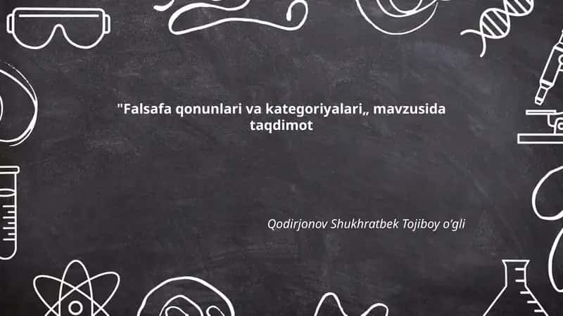 Falsafa qonunlari va kategoriyalari