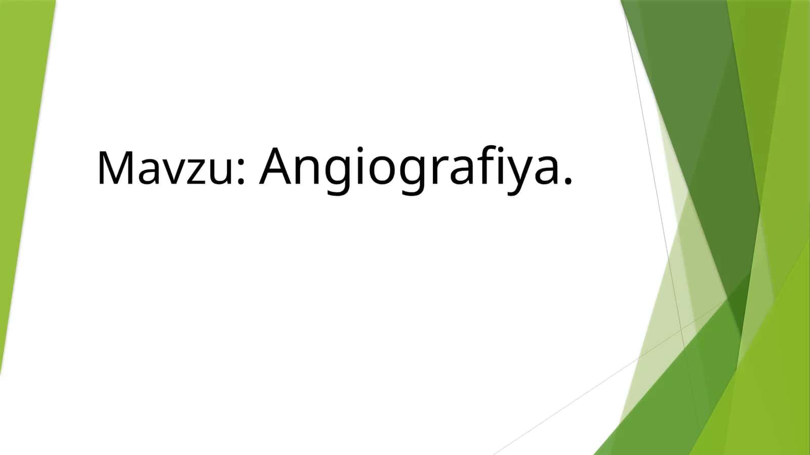 Angiografiya