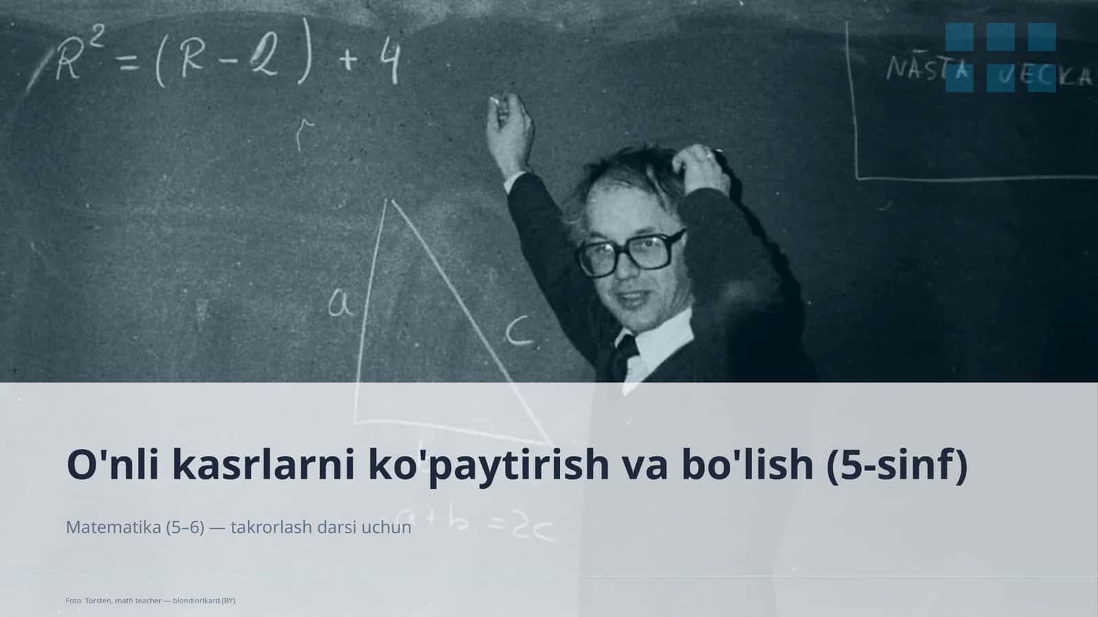 O'nli kasrlarni ko'paytirish va bo'lish (5-sinf)