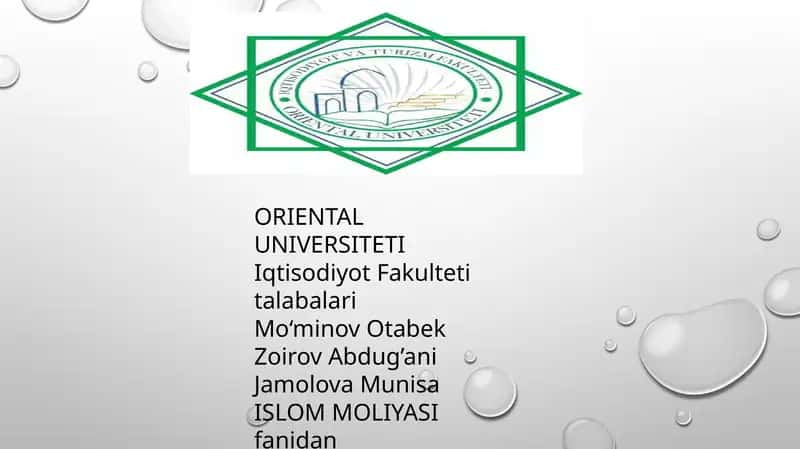 Islom Hamkorlik tashkilotida a‘zo mamlakatlarda soliq munosabatlari va amaliyoti