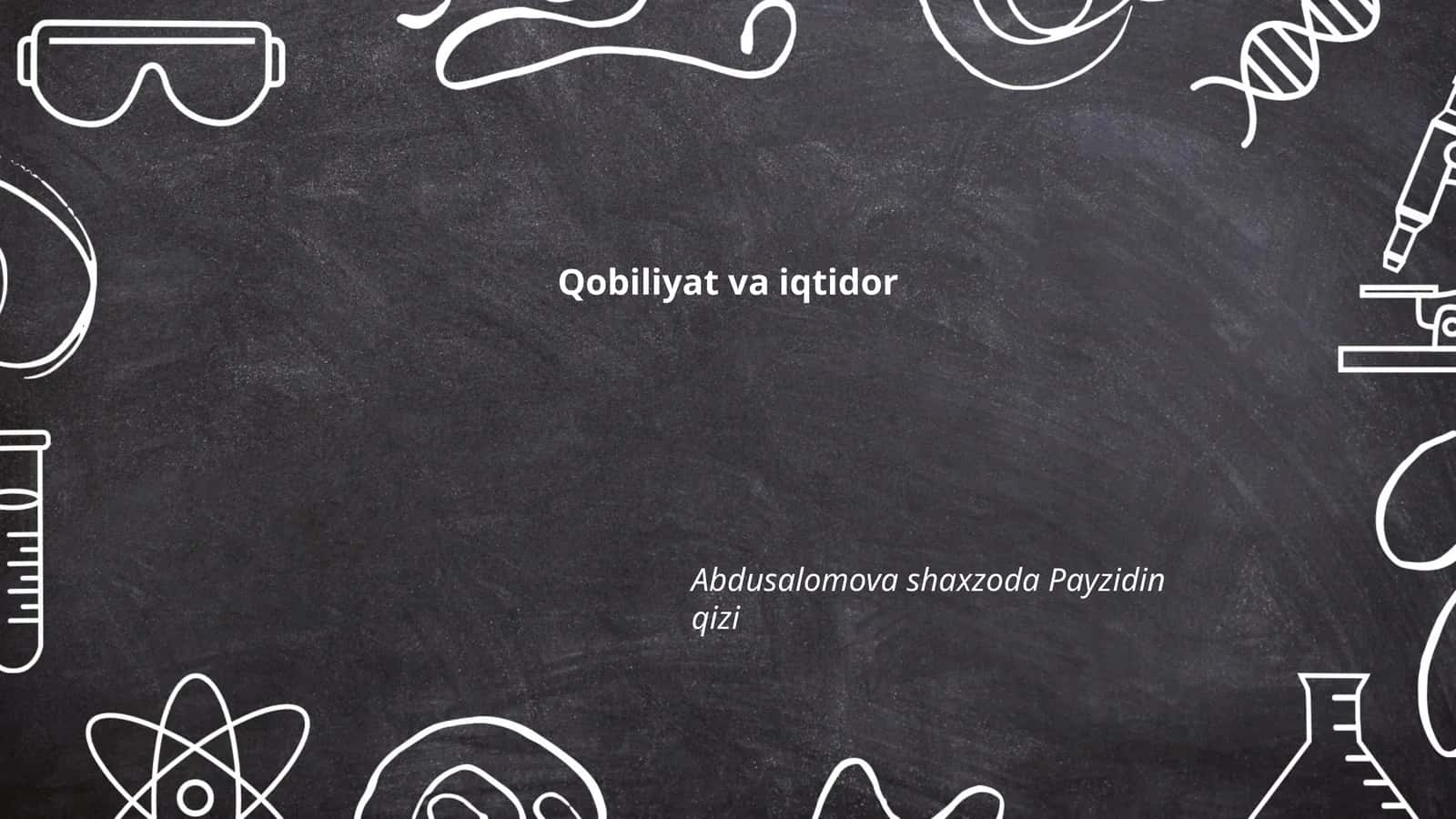 Qobiliyat va iqtidor