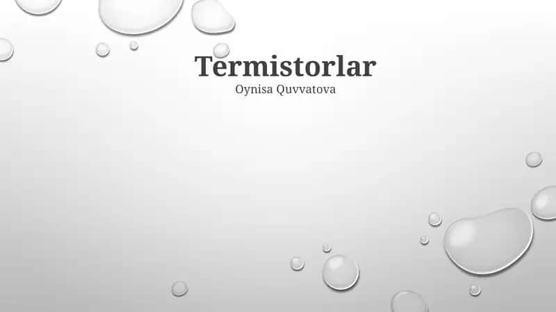 Termistorlar