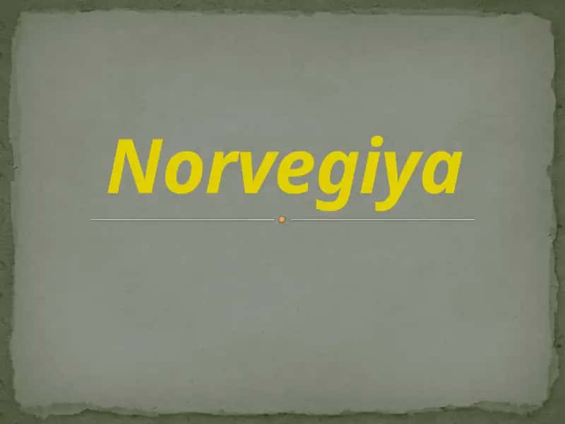 Norvegiya