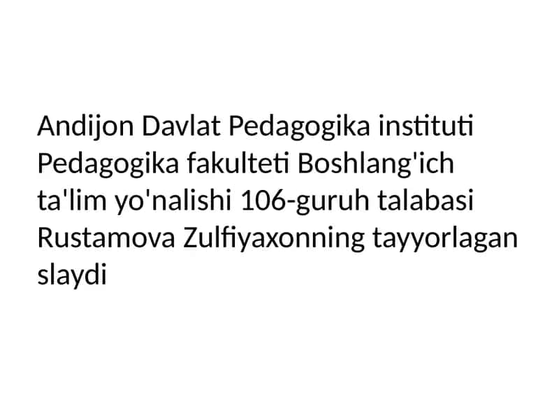 Boshlang'ich sinfdagi sintaksis materiallari