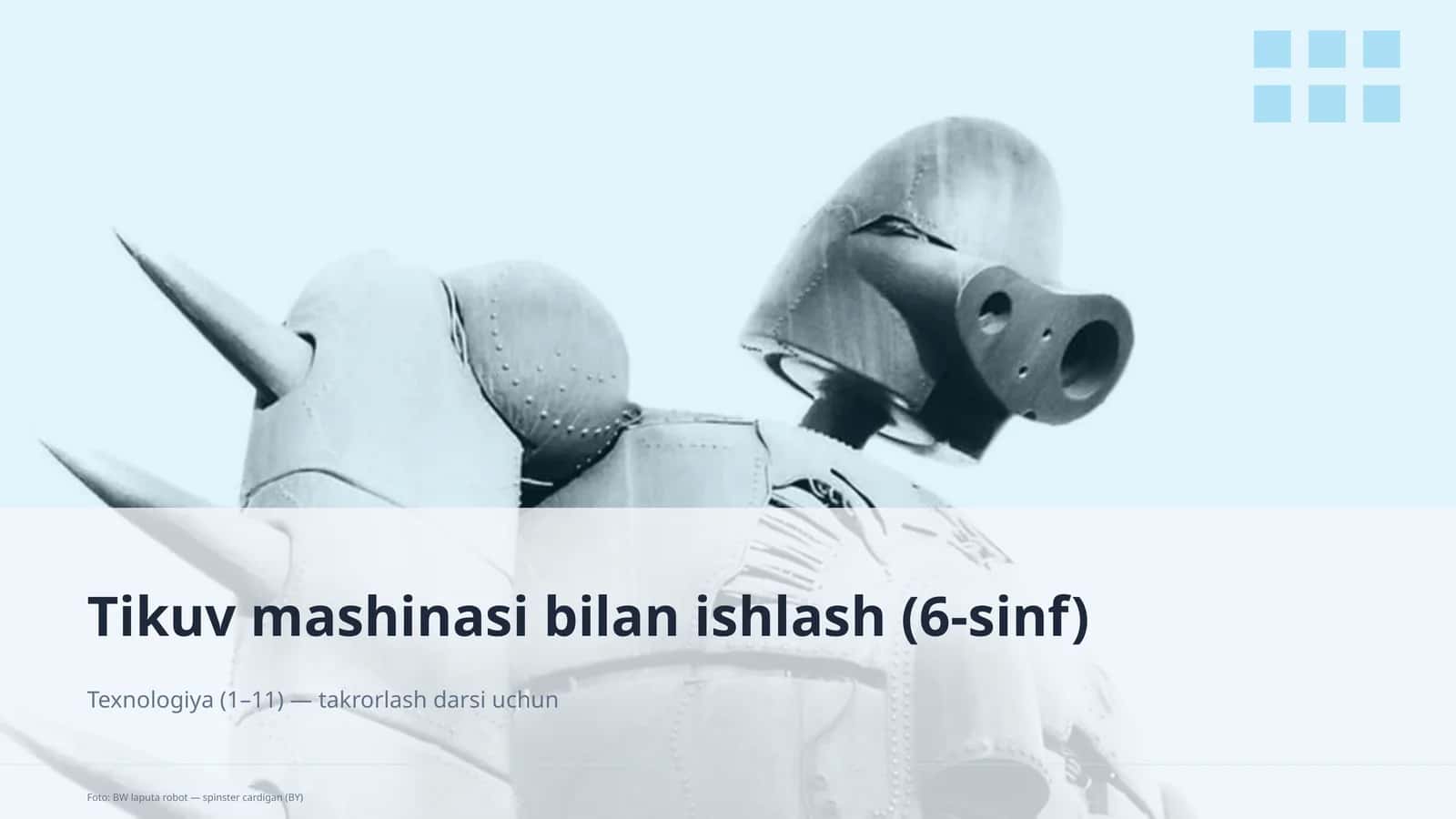 Tikuv mashinasi bilan ishlash (6-sinf)