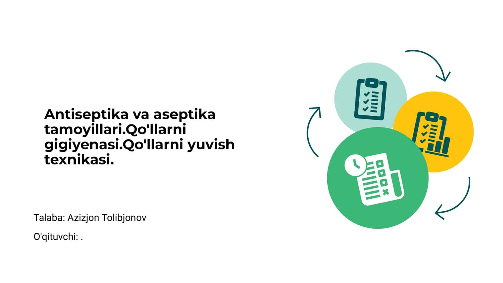 Antiseptika va aseptika tamoyillari