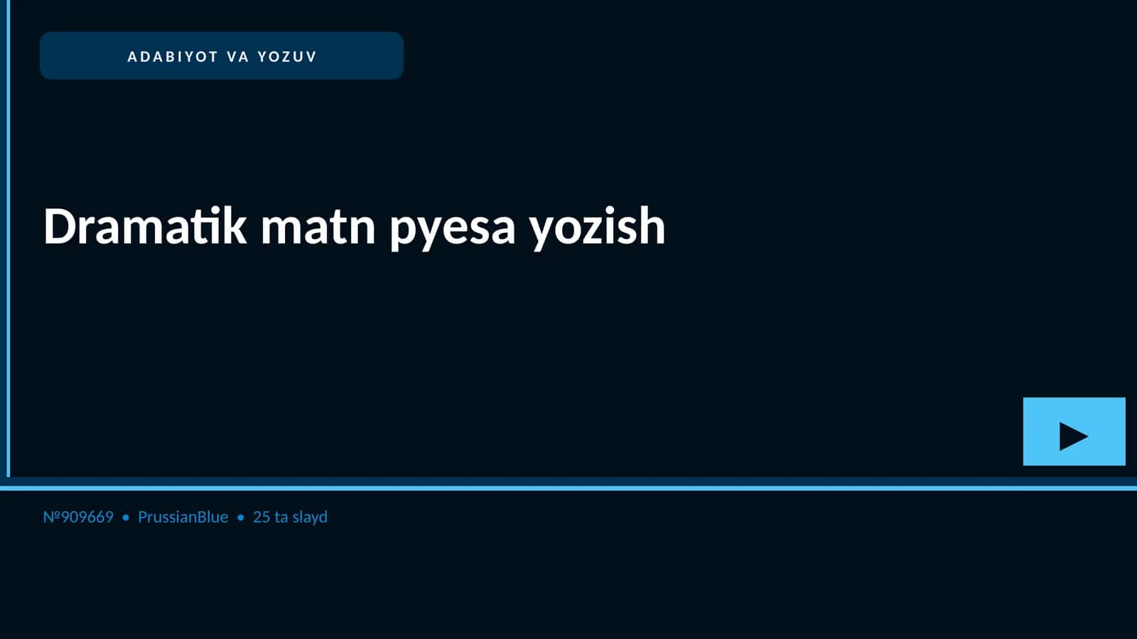 Dramatik matn pyesa yozish