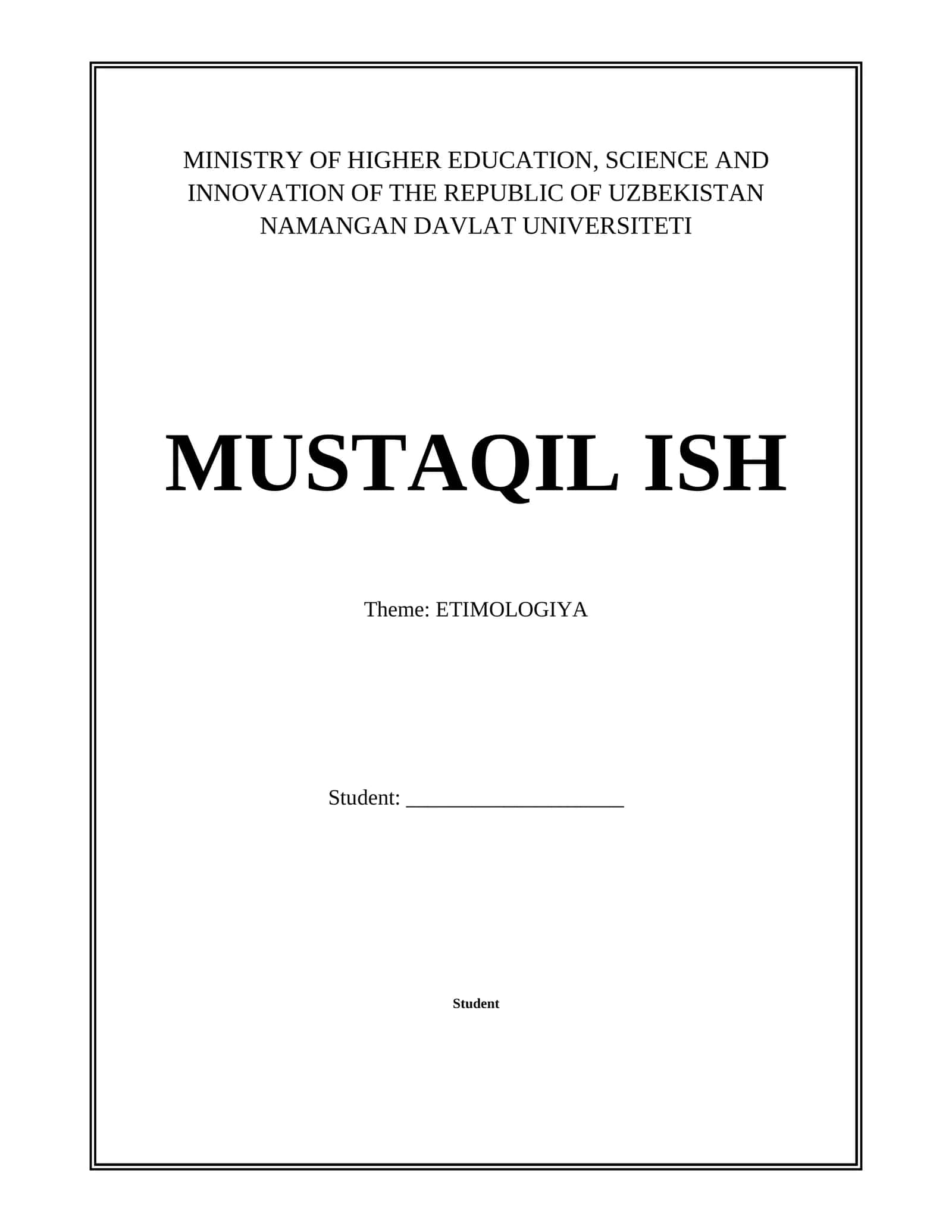 ETIMOLOGIYA