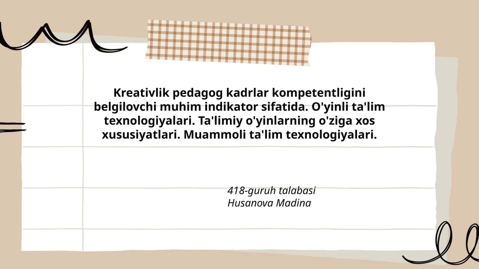 O'yinli ta'lim texnologiyalari