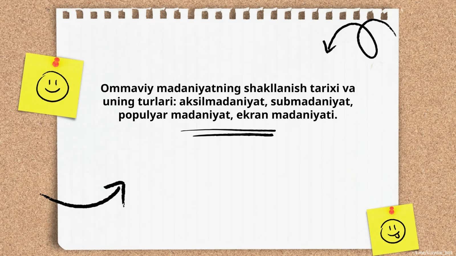 Ommaviy madaniyatning shakllanish tarixi va uning turlari: aksilmadaniyat, submadaniyat, populyar madaniyat, ekran madaniyati