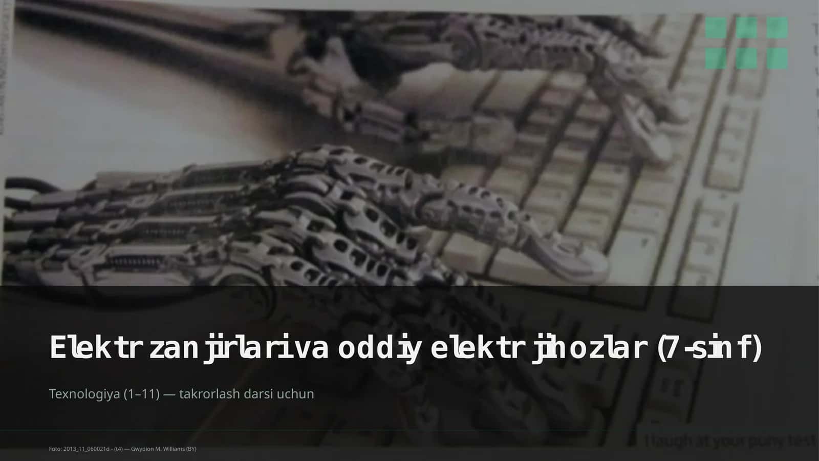 Elektr zanjirlari va oddiy elektr jihozlar (7-sinf)