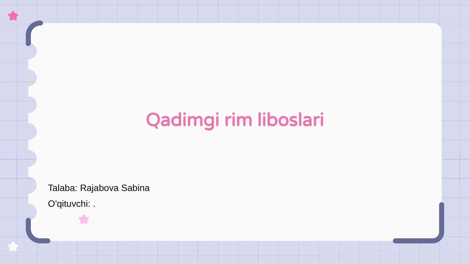 Qadimgi rim liboslari