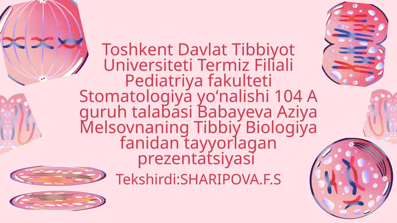 Odam genetikasi usullari: sitogenetik, biokimyoviy