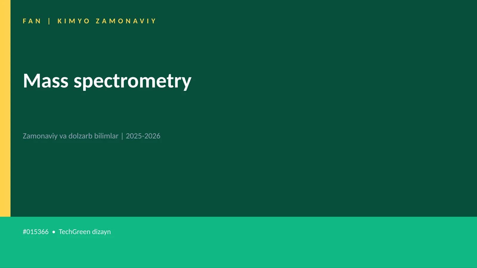 Mass spectrometry