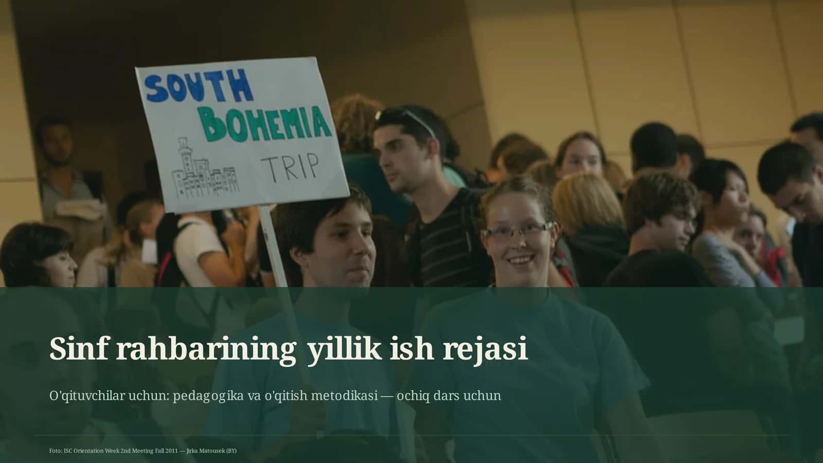 Sinf rahbarining yillik ish rejasi