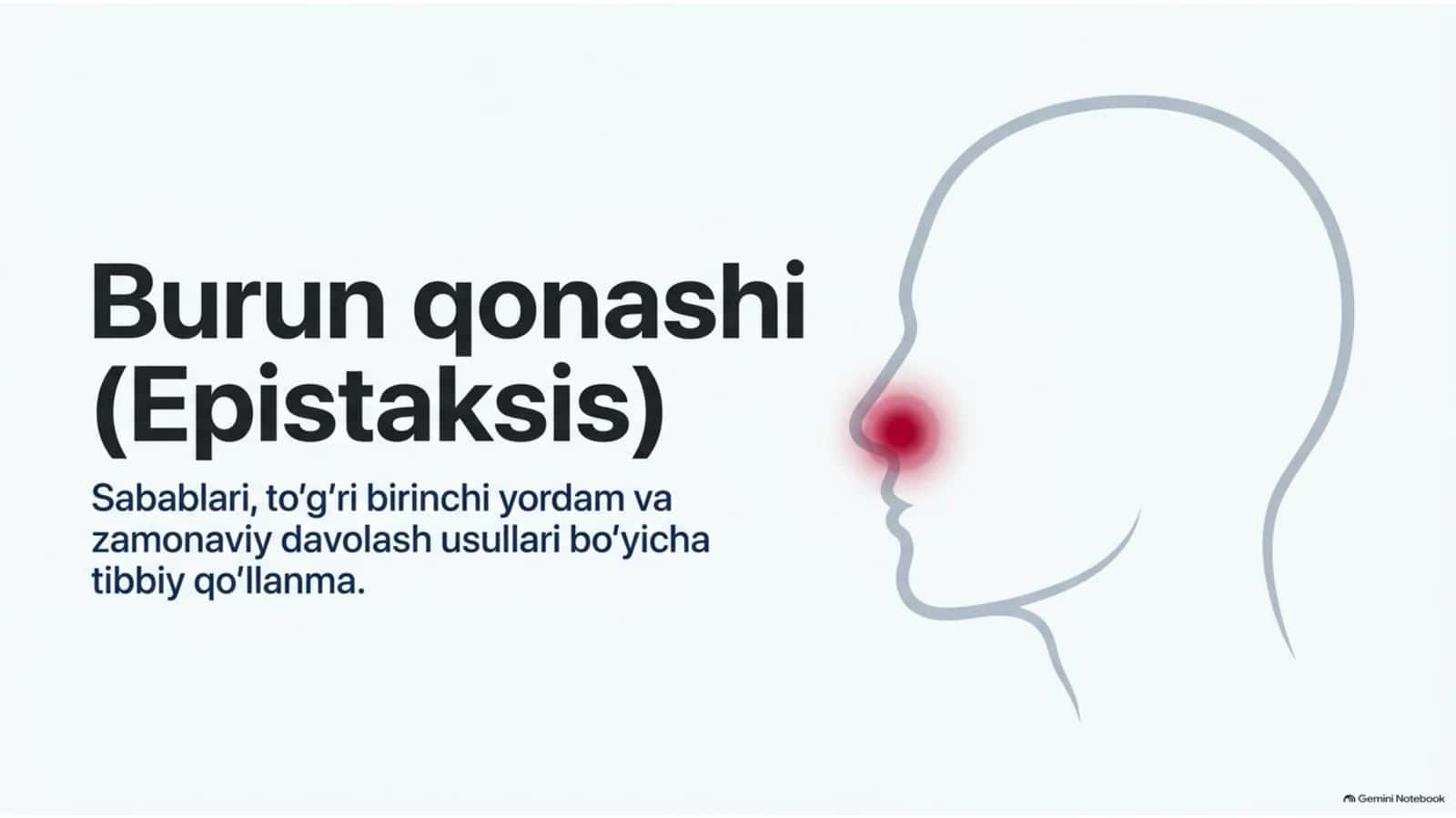 Burundan qon ketish Epistaksis