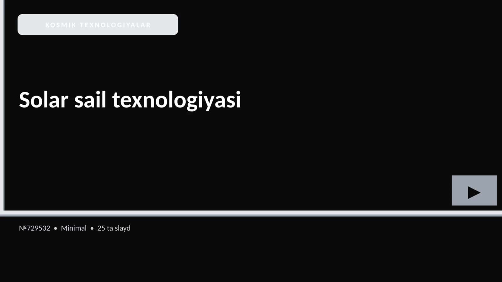Solar sail texnologiyasi