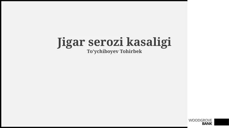 Jigar serozi kasaligi