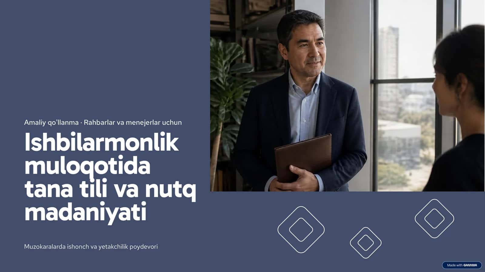 Amaliy qo'llanma · Rahbarlar va menejerlar uchun
