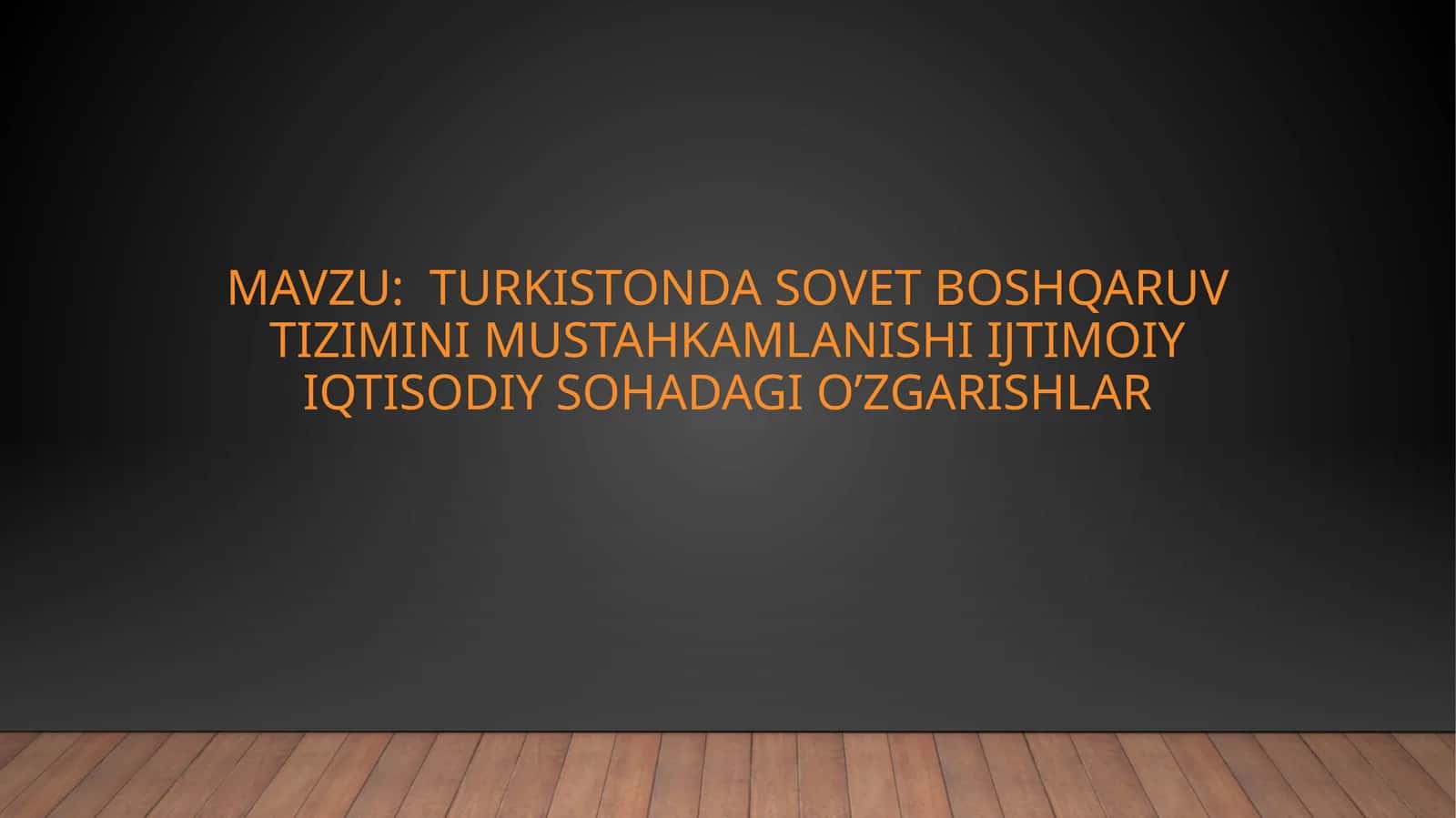 Turkistonda sovet boshqaruv tizimini mustahkamlanishi ijtimoiy iqtisodiy sohadagi o’zgarishlar