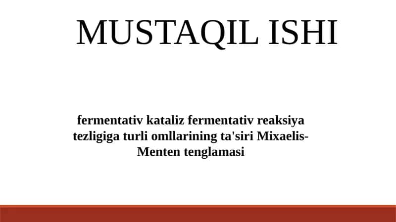 Fermentativ Kataliz