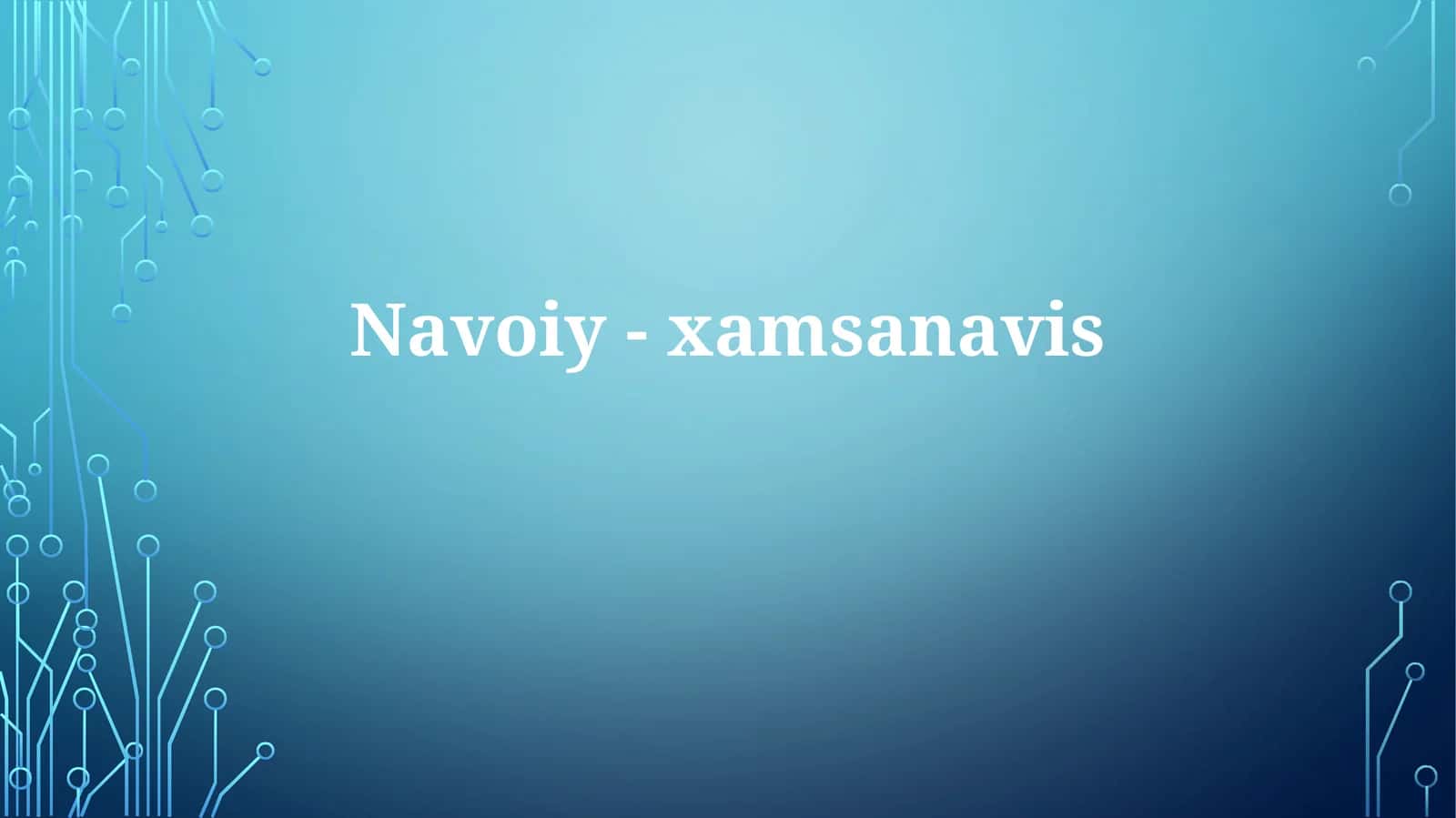 Navoiy-xamsanavis