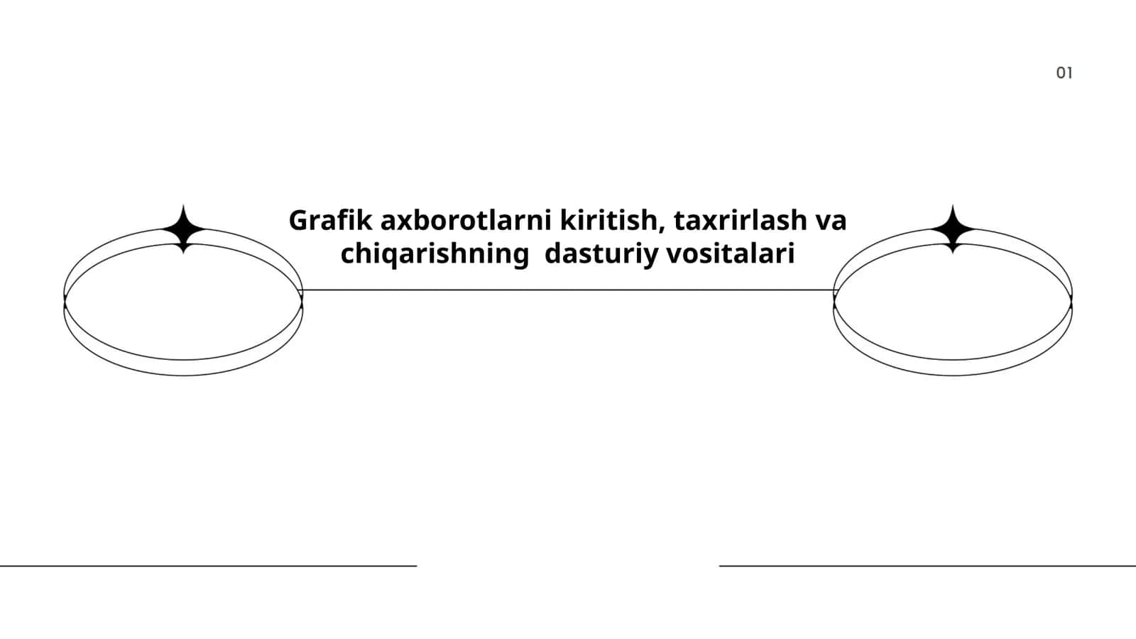 Grafik axborotlarni kiritish, taxrirlash va chiqarishning dasturiy vositalari