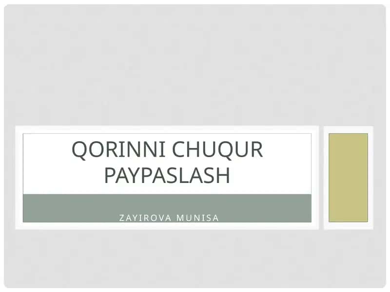 QORINNI CHUQUR PAYPASLASH