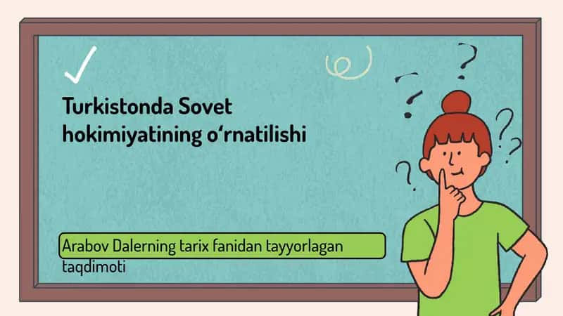 Arabov Dalerning tarix fanidan tayyorlagan taqdimoti