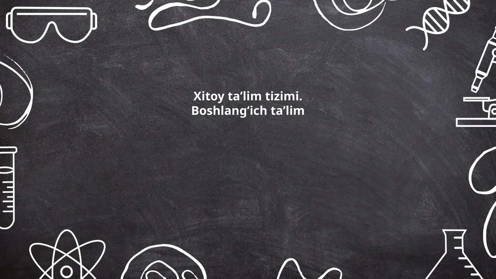 Xitoy ta'lim tizimi