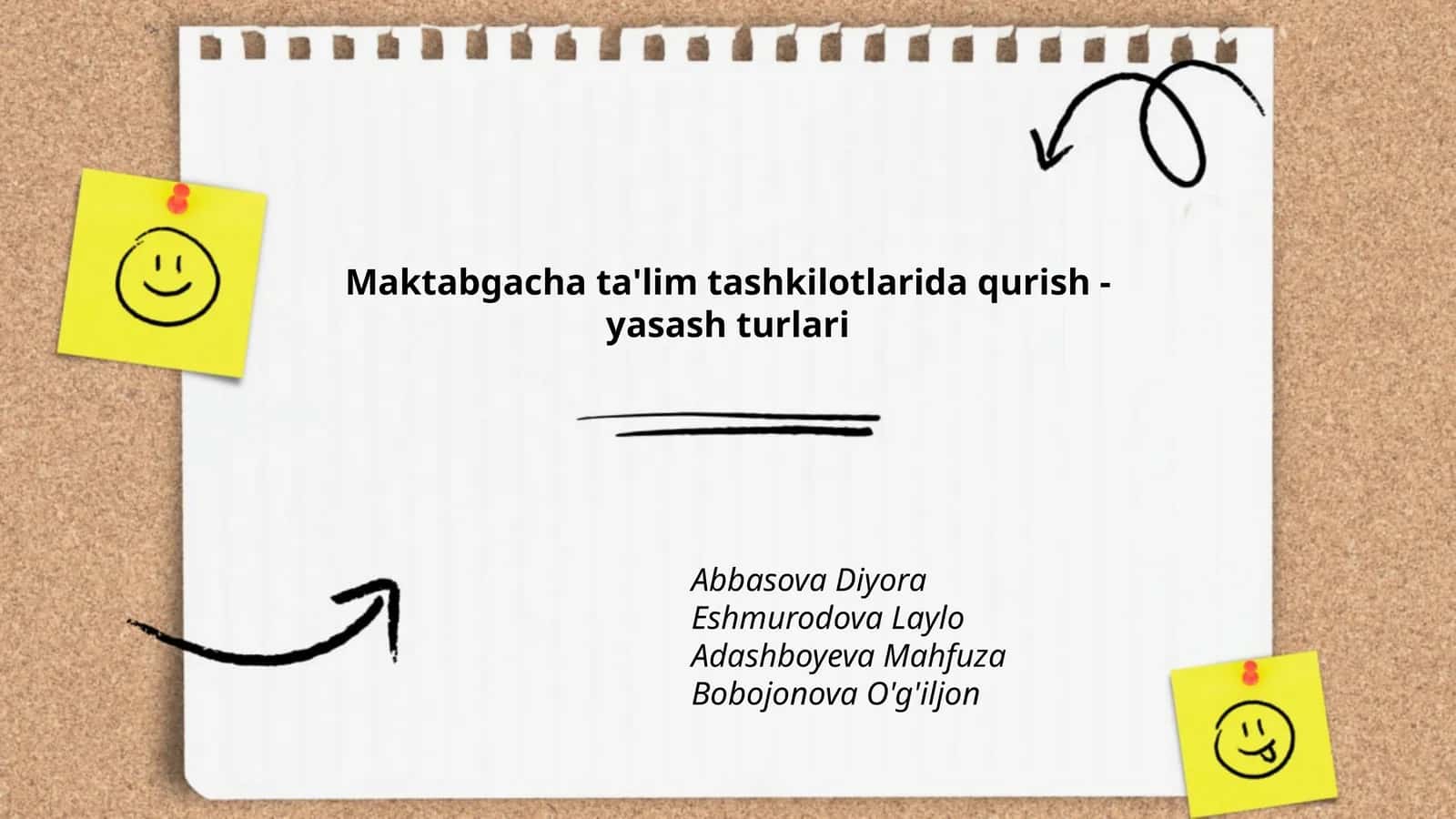 Maktabgacha ta'lim tashkilotlarida qurish - yasash turlari