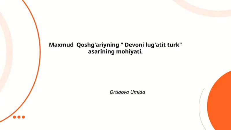 Devoni lug'atit turk