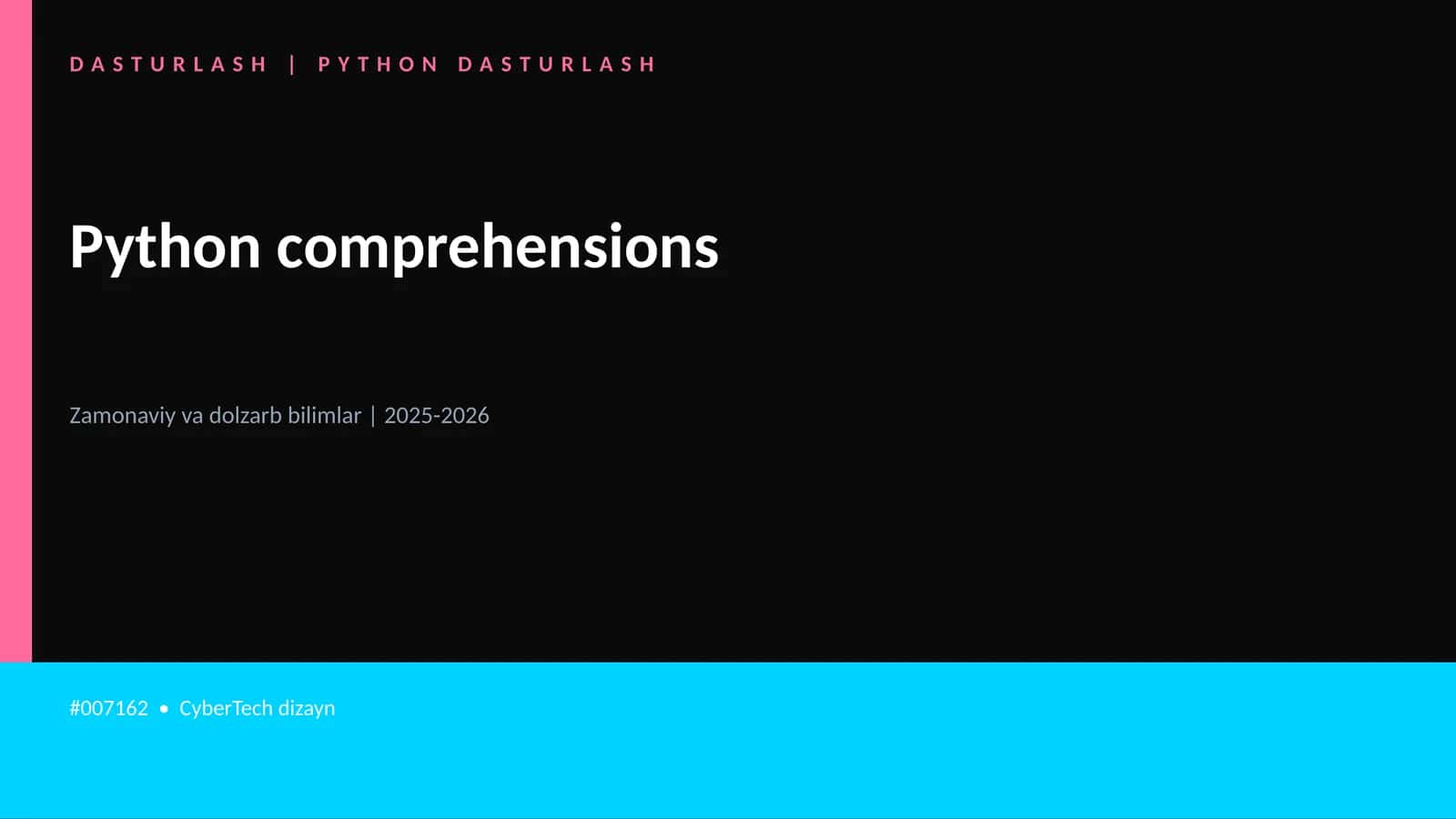 DASTURLASH | PYTHON DASTURLASH
