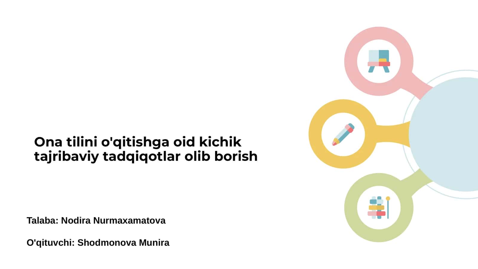 Ona tilini o'qitishning asosiy maqsadlari